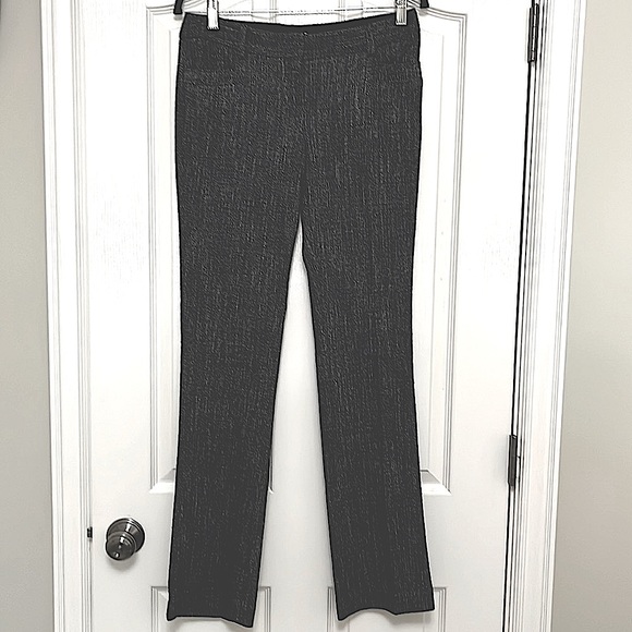 NWOT Express columnist 2R textured tweed looking material black & light grey. - Picture 2 of 12